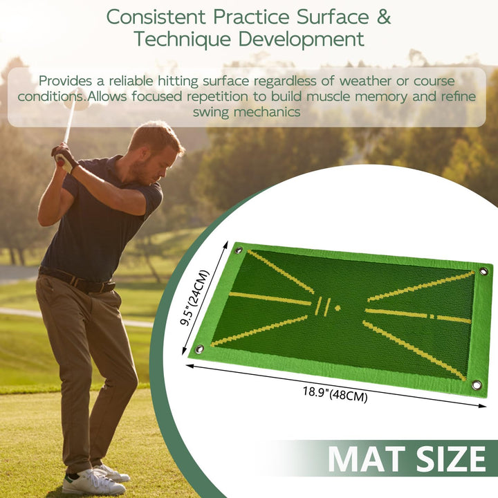 Golfmatte, Golftrainingsmatte mit sofortigem Feedback, tragbare Schwungtrainingshilfe, Golf-Schlagma