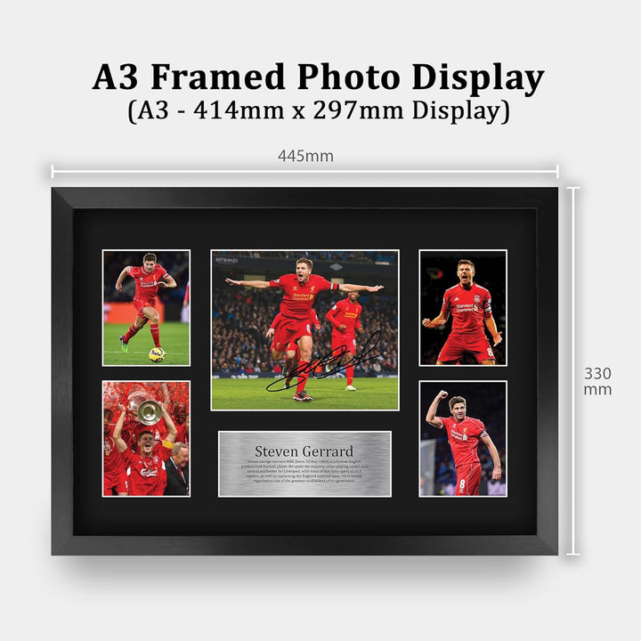 HWC Trading A3 FR Steven Gerrard Geschenk Signed Large-A3 gedruckt Autogramm Liverpool Geschenke dru