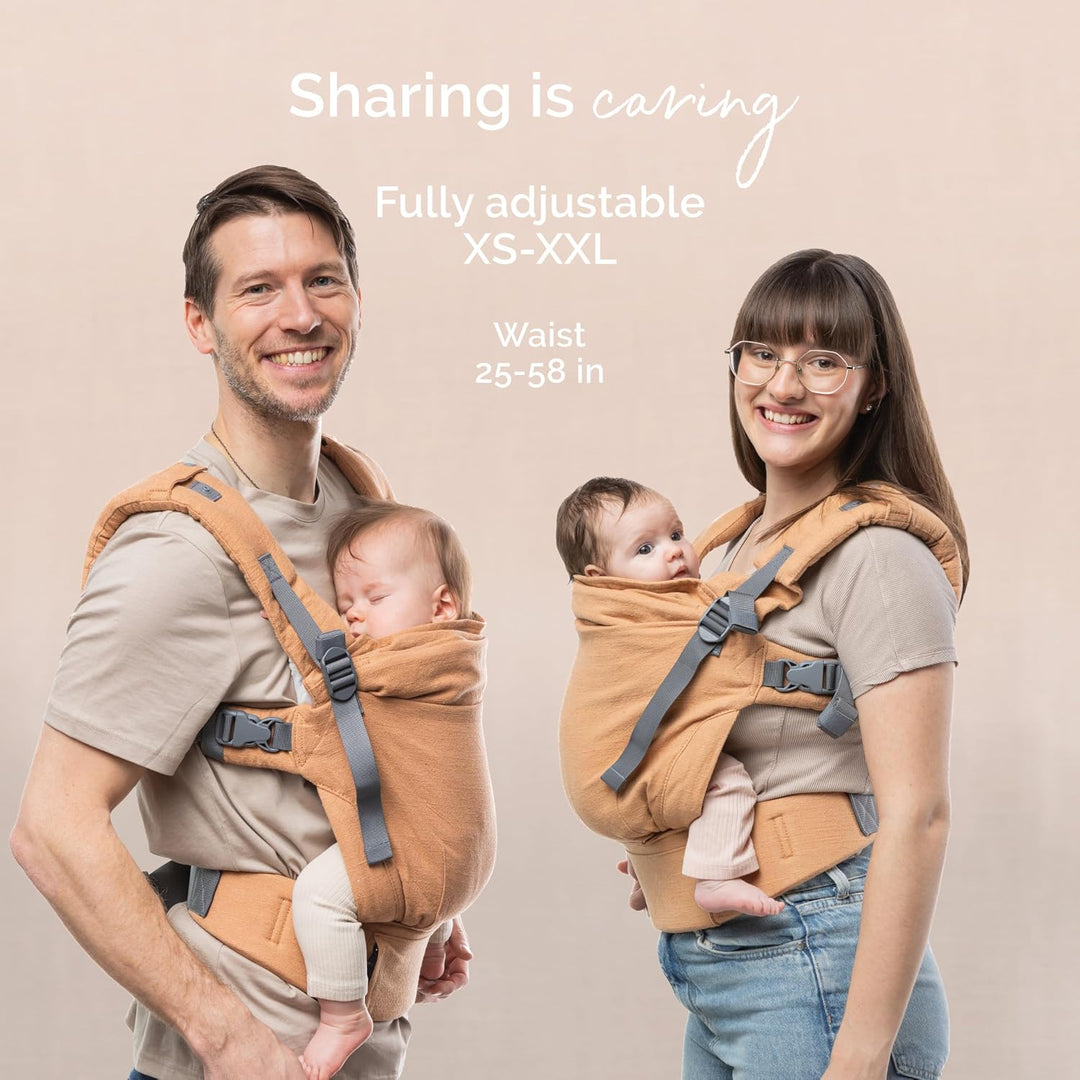 Boba X Babytrage Neugeborene ab Geburt (3-20 kg) - Hüftfreundliche Baby- &amp; Kindertrage mit verstellb