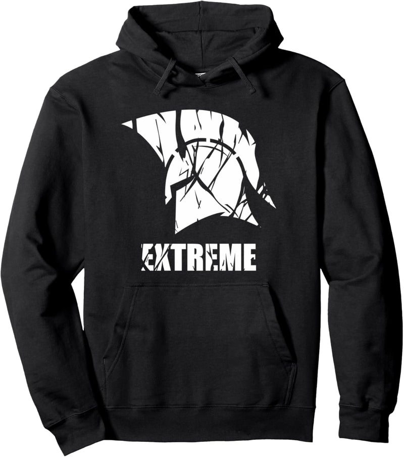 EXTREME | Spartaner Helm | GYM Motivation Fitness Sprüche Pullover Hoodie