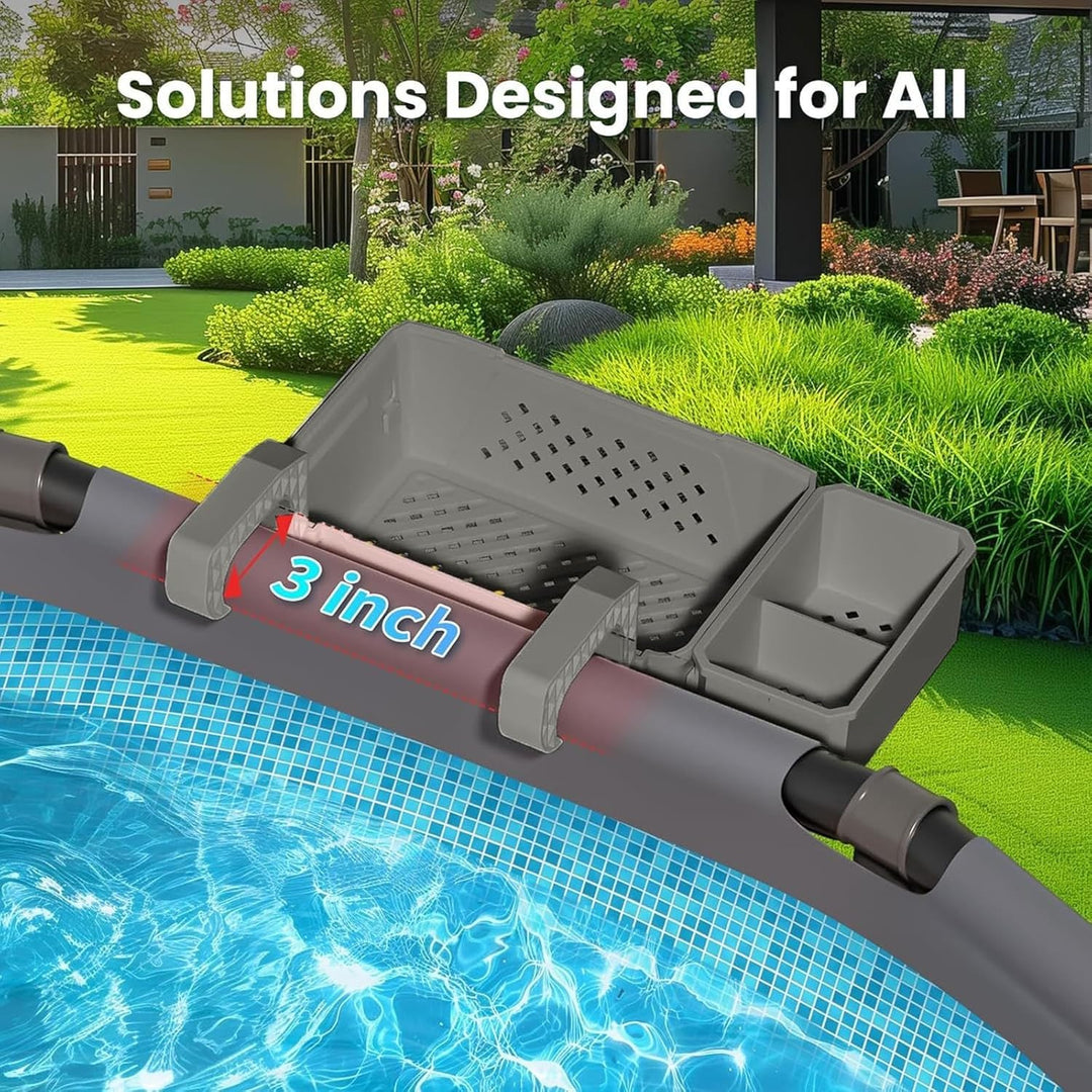 Pool Aufbewahrungskorb Set inklusive Kunststoff Pool Korb Pool Getränkehalter Hot Tub Zubehör Multif