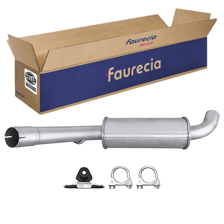 HELLA 8LC 366 026-131 Mittelschalldämpfer - Easy2Fit Kit - mitte - einteilig - Set mit Anbauteilen