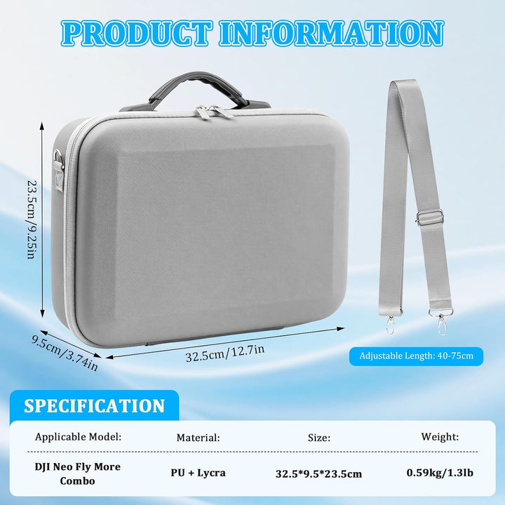 Tasche für DJI Neo 2,Tragetasche Bag für DJI Neo 2 Case,Drohne Tasche Case,Reisetasche für RC-N3 Con