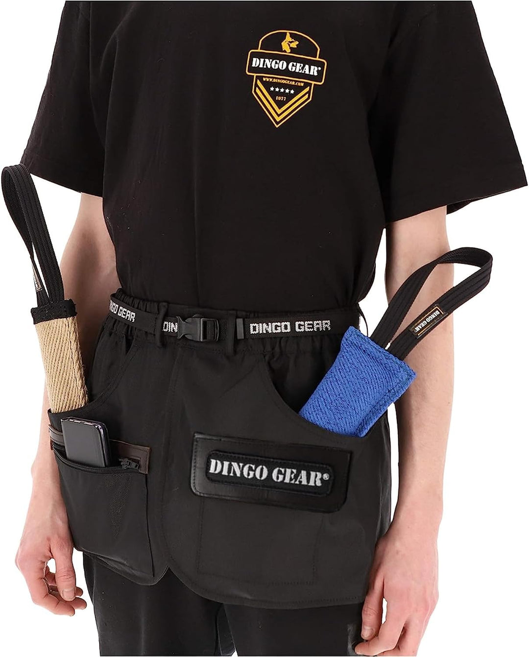 Dingo Gear Trainingsgürtel Arbeitskirt Schutzbekleidung Agility Trainer Helfer Ipo Sporthund XS Schw