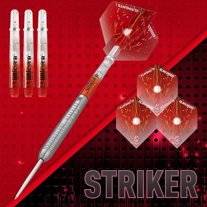 Unicorn Core XL Striker Dartpfeile mit Stahlspitze 22 g rot, 22 g rot