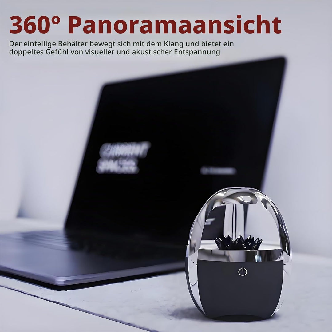 Elprico Ferrofluid Sound Visualizer, leuchtender magnetischer Ferrofluid Speaker, Dancing Ferrofluid