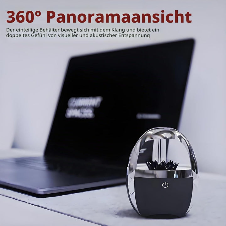 Elprico Ferrofluid Sound Visualizer, leuchtender magnetischer Ferrofluid Speaker, Dancing Ferrofluid