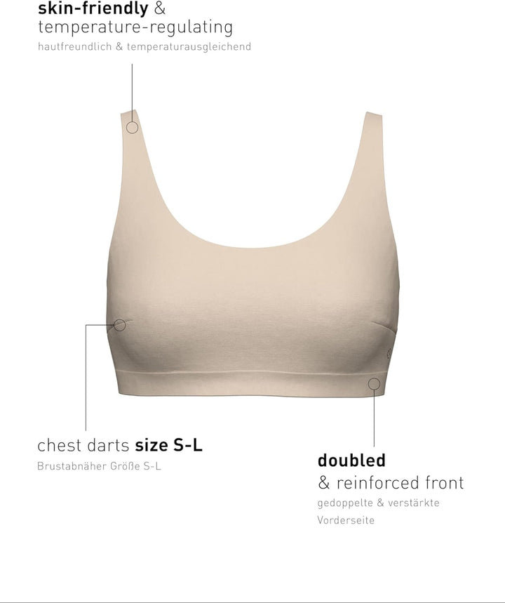 CALIDA Damen Natural Skin Bustier 32-34 Black C2c, 32-34 Black C2c