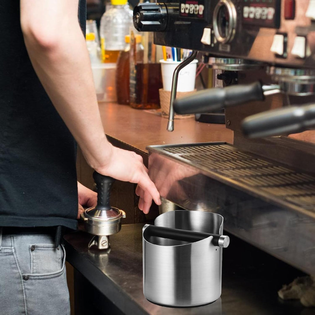 HOMURY Abschlagbehälter für Siebträger: Espresso Abklopfbehälter für Kaffee Siebträger, Abschlagbox
