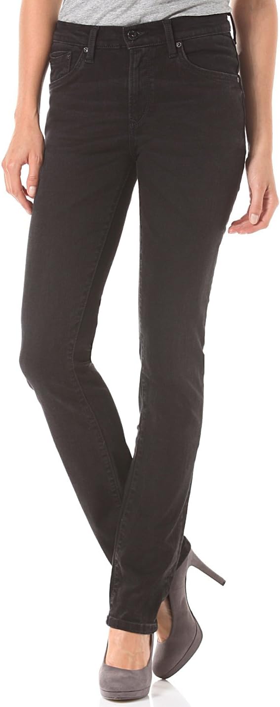 Pepe Jeans Damen Victoria Jeans, Schwarz (Denim), 26W/34L (Herstellergrösse: 36)