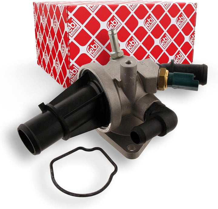 febi bilstein 32646 Thermostat mit Gehäuse, Dichtung und Temperaturschalter , 1 Stück