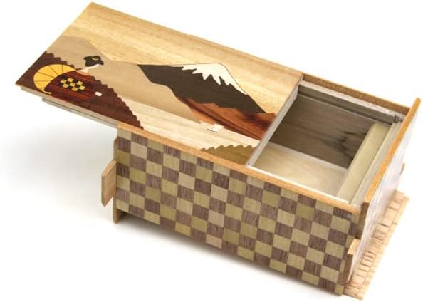 Logica Spiele Art. Yosegi Schrein 21 Schritten Maiko - Japanischer Geheimschachtel - Geschenkbox - K
