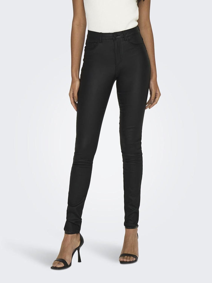 ONLY Female Kunstlederhosen ONLROYAL Skinny Fit Kunstlederhosen XS / 34L Black 1, XS / 34L Black 1
