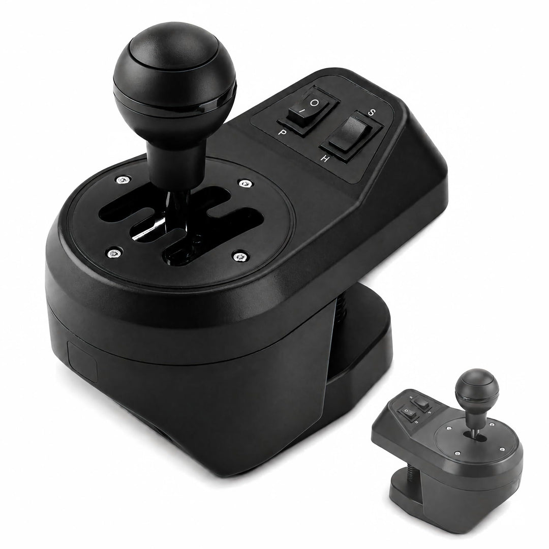 NITHO USB-Schalthebel Kompatibel mit PC-/Windows-Spielen, Realistischer Schalthebel, 6 Gänge mit H-S