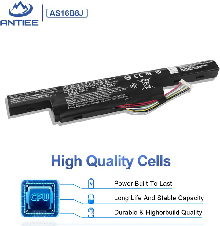 ANTIEE AS16B5J AS16B8J Akku für Acer Aspire 15.6" E5-575G E5-575G-53VG E5-575G-75MD E5-575-33BM E5-5