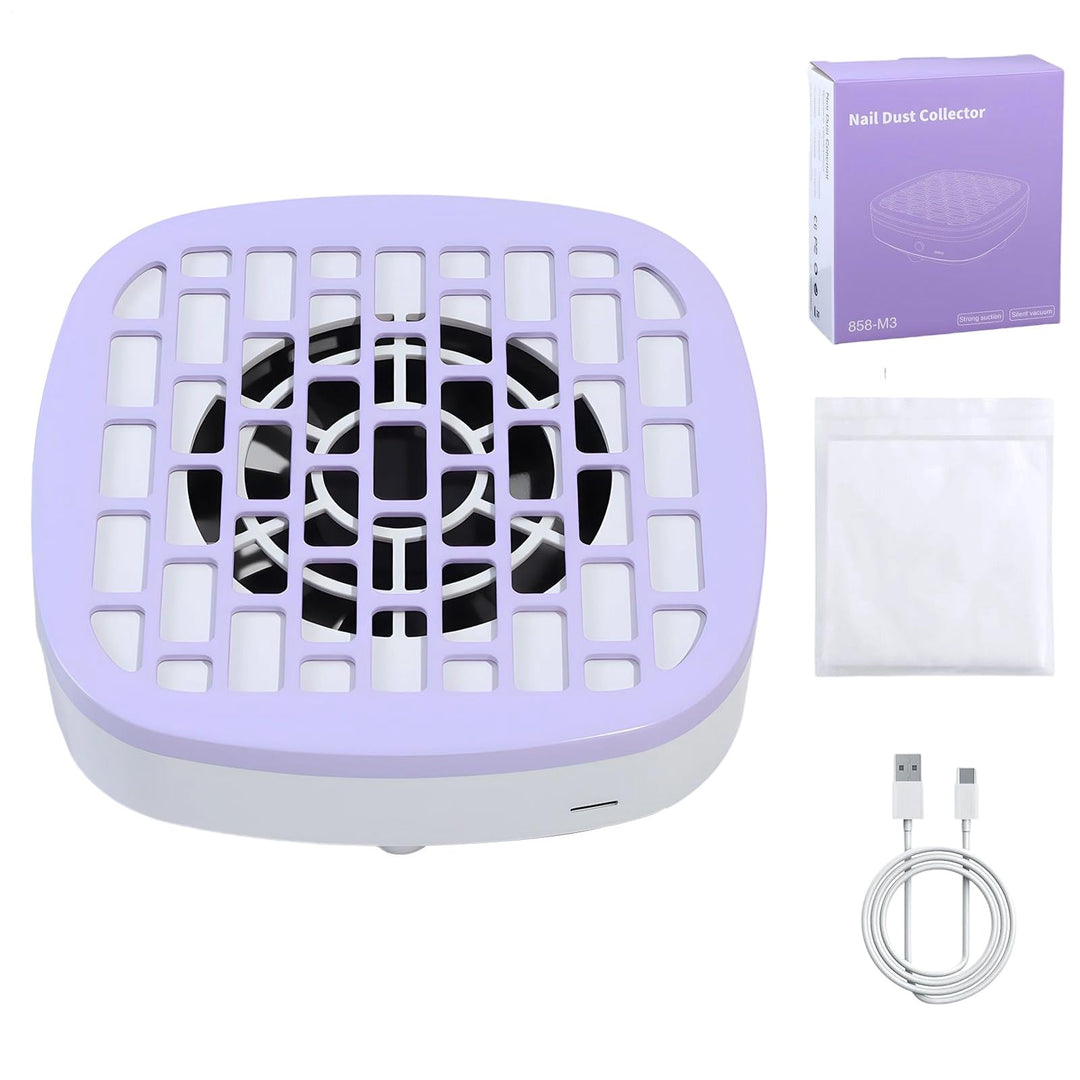 Staubsammler für Nägel, leiser Nagelstaubventilator, Vakuum-Maschine, tragbarer Reiniger, Maniküre-W