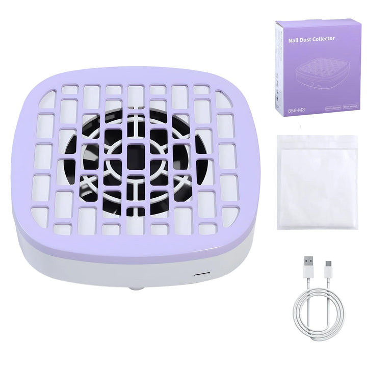 Staubsammler für Nägel, leiser Nagelstaubventilator, Vakuum-Maschine, tragbarer Reiniger, Maniküre-W