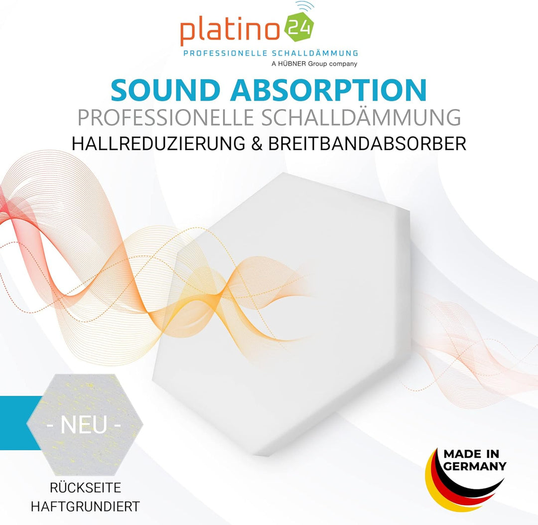 Schallabsorber aus Basotect ® G+ 6 Hexagon Akustik Elemente - Stärke: 50 mm #07: 6x50mm, #07: 6x50mm