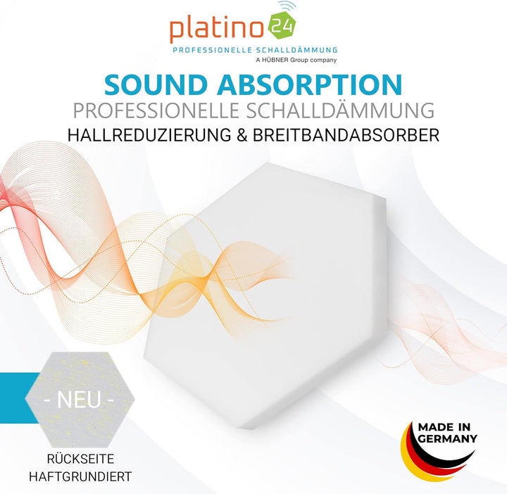 Schallabsorber aus Basotect ® G+ 6 Hexagon Akustik Elemente - Stärke: 50 mm #07: 6x50mm, #07: 6x50mm
