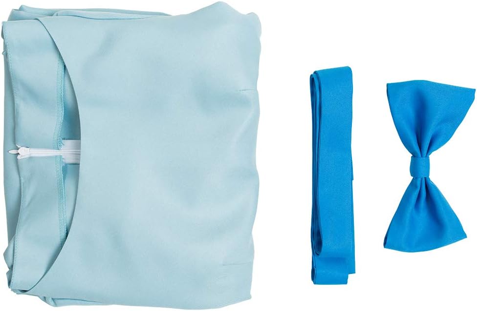 YANVS Damen Wendy Cosplay Kostüm Halloween Prinzessin Kleid Gürtel Schleife Tiara Set L Blau, L Blau