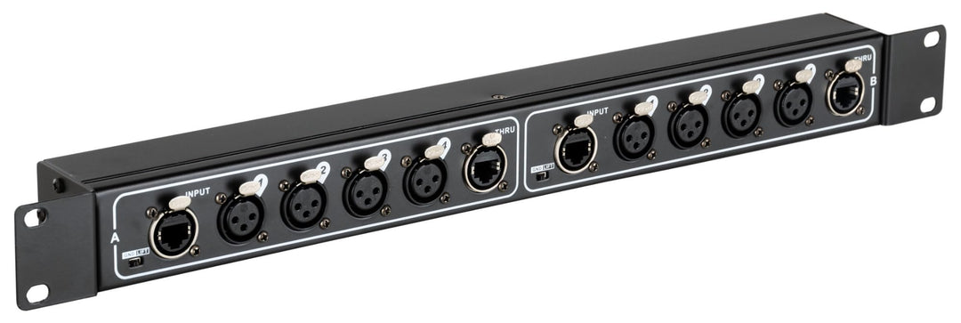 Pronomic NetCore SR-3F Multicore-Rackbox F/F Dual - RRackeinheit mit 2x 4 XLR-Buchsen (female) und 4