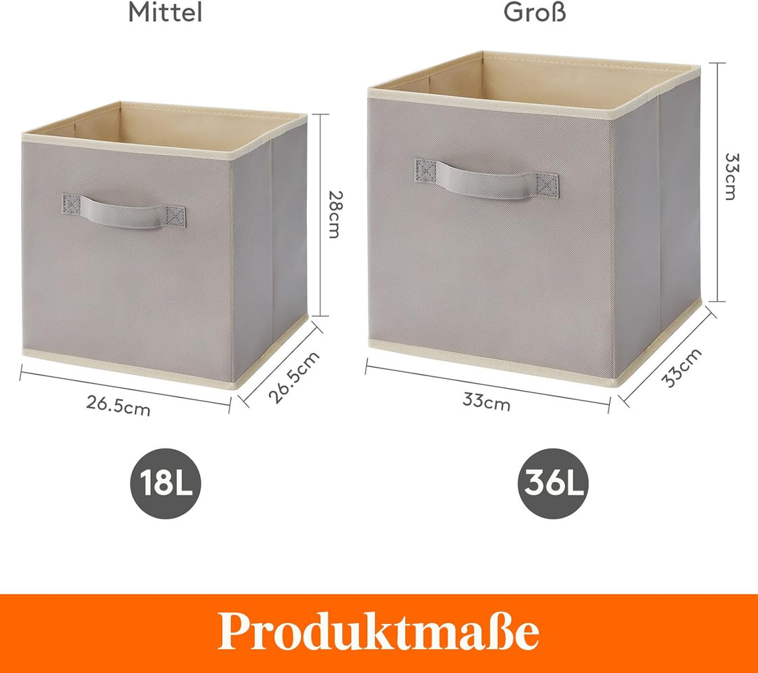 Lifewit 12 Stück Aufbewahrungswürfel, Aufbewahrungsbox aus Stoff, Ordnungsboxen aus Vliesstoff mit G