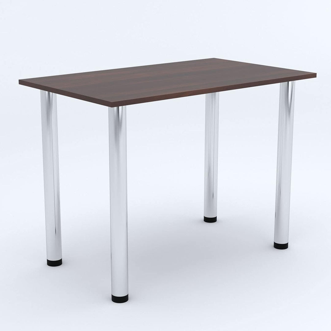 mikon 70x40 | Esszimmertisch - Esstisch - Tisch mit Chrombeinen - Küchentisch - Bürotisch | WALNUSS