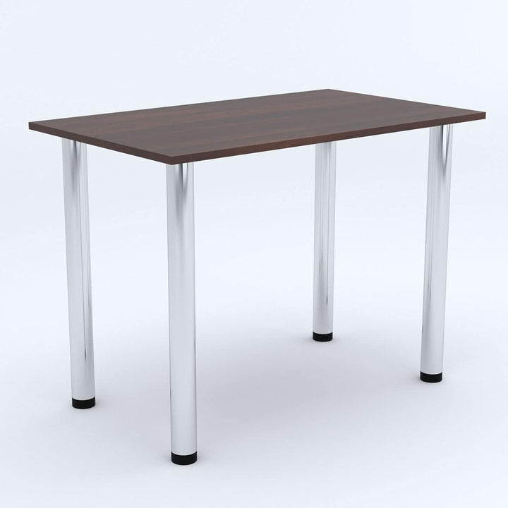 mikon 60x40 | Esszimmertisch - Esstisch - Tisch mit Chrombeinen - Küchentisch - Bürotisch | WALNUSS