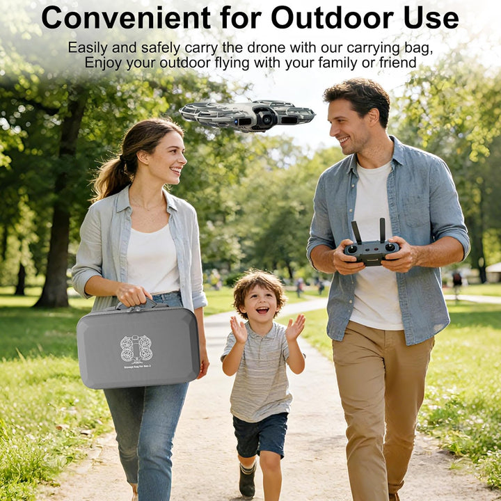 Tasche für DJI Neo 2 Case, Tragbar PU Case für DJI Neo 2 Fly More Combo Zubehör, Neo 2 Tasche, Reise