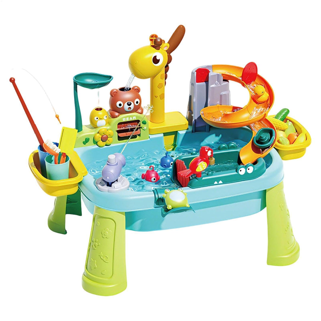 Generisch Kinder Wassertisch | Giraffen-Wasserhahn Angelspielzeug | Kinder-Waschbecken mit fliessend