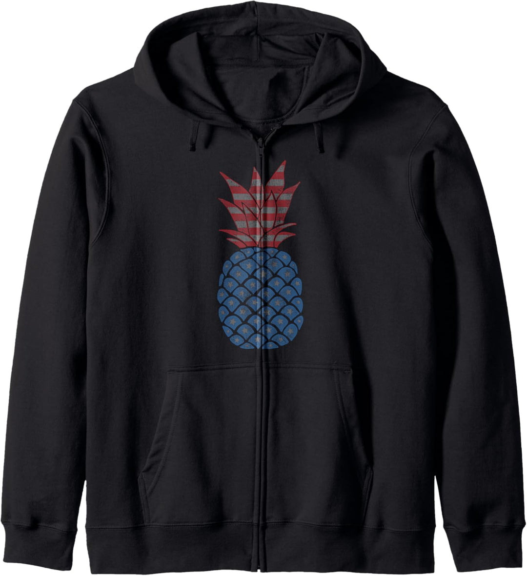 Trendy American Patriotic Pineapple Kapuzenjacke