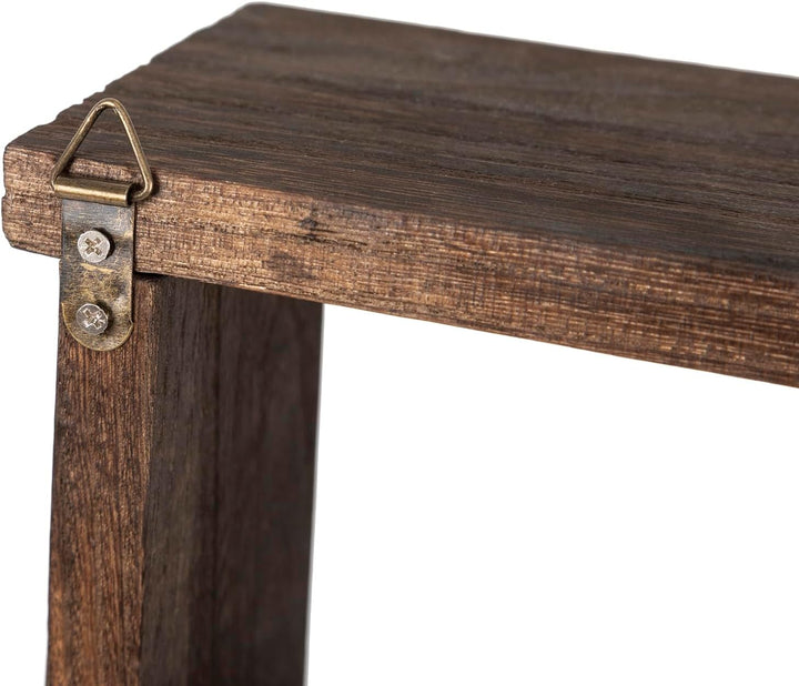 Gewürzregal Holz 4-stufig, 53×10×62 cm Gewürzablage für Wandmontage