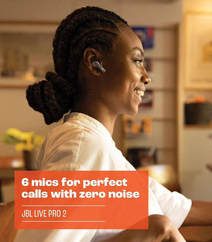 JBL Live Pro 2 TWS – Wasserdichte, True-Wireless In-Ear-Kopfhörer mit Noise-Cancelling in Schwarz –