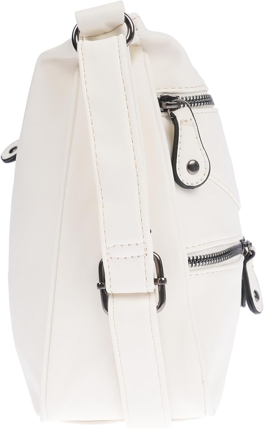 Christian Wippermann Damen Tasche Schultertasche Umhängetasche Crossover Bag Leder Optik Handtasche