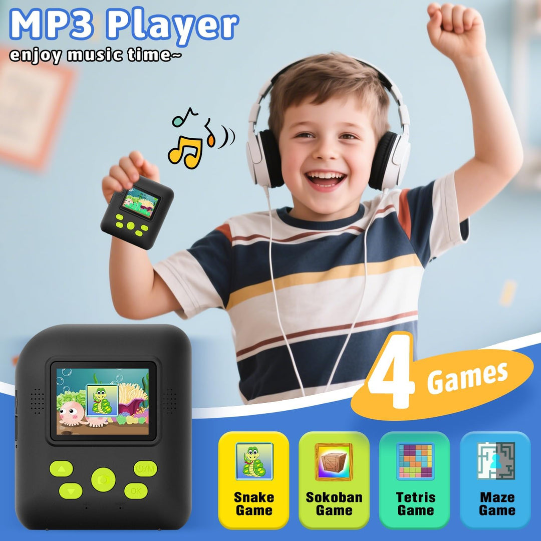 Kinder Sofortbildkamera 1080P HD mit microSD-Karte & Fotopapier – Kinderkamera Digitale Videokamera