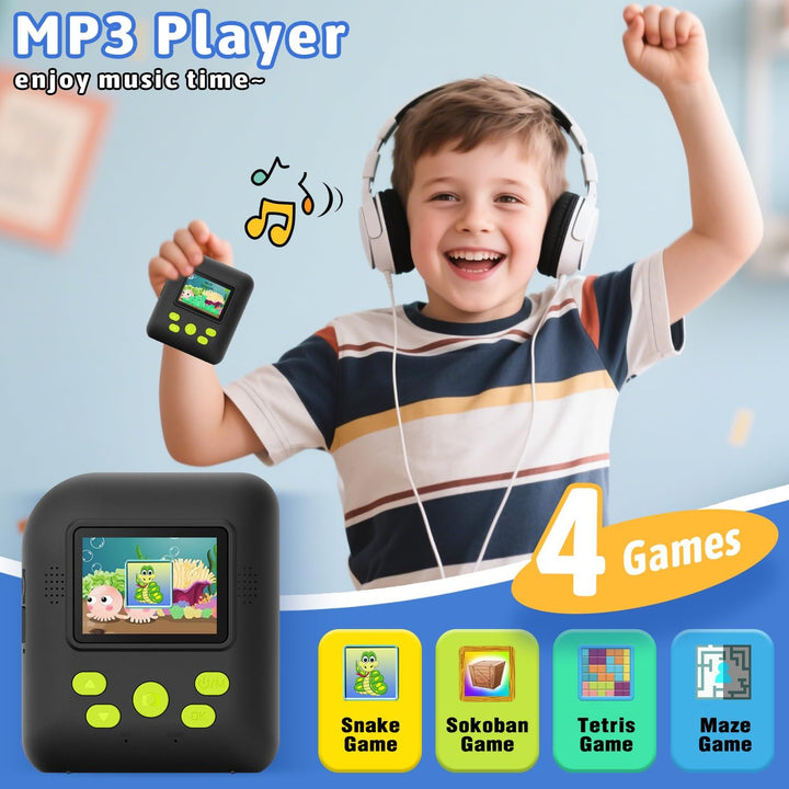 Kinder Sofortbildkamera 1080P HD mit microSD-Karte & Fotopapier – Kinderkamera Digitale Videokamera