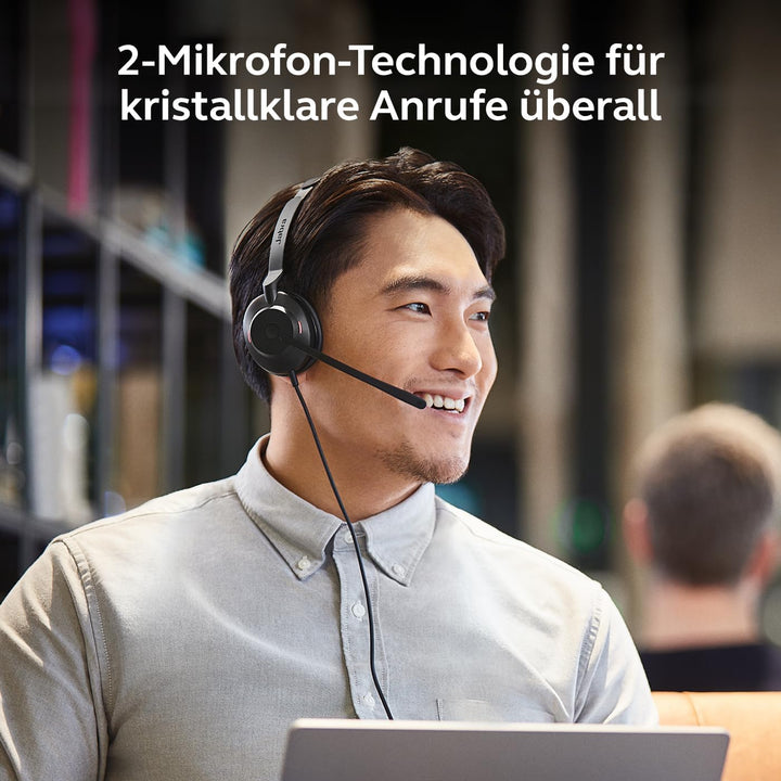Jabra Evolve2 30 SE Telefon On Ear Headset kabelgebunden Stereo Schwarz Mikrofon-Rauschunterdrückung
