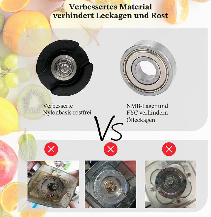 Aufgerüstet für Vitamix Mixer-Krug mit 1,8 l Fassungsvermögen, Ersatz für Vitamix 5200, 5000, 5300,