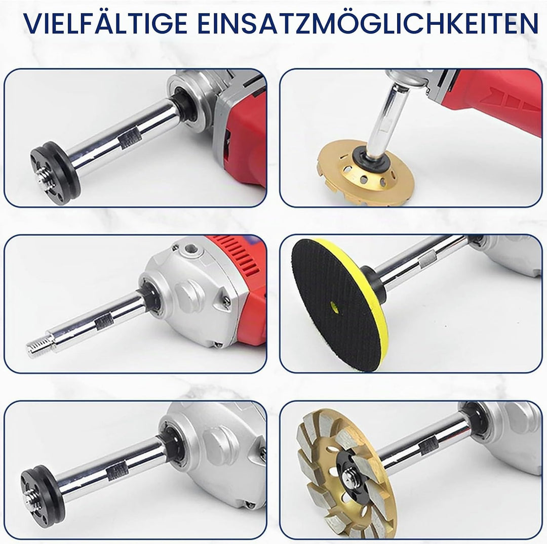 3 Stück Winkelschleifer Verlängerung, M14 Polisher Verlängerung Schaft Set Edelstahl M14 Winkelschle