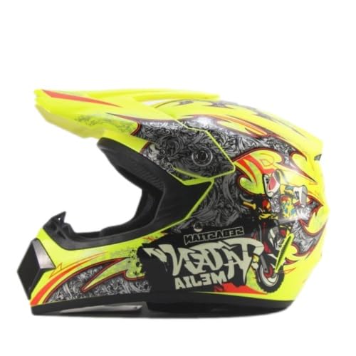 Kinder Crosshelm Mejia – Motorradhelm für Kinder, ABS-Schale, robuster Kinderhelm für Downhill, Quad