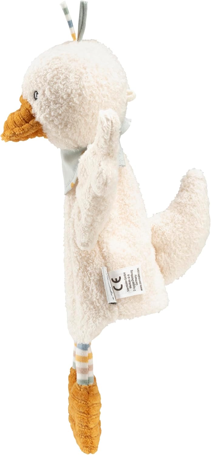 Kinder Handpuppe Ente Edda Lou, weiches Spielzeug für Kasperle Theater, erstes Rollenspiel und zum G