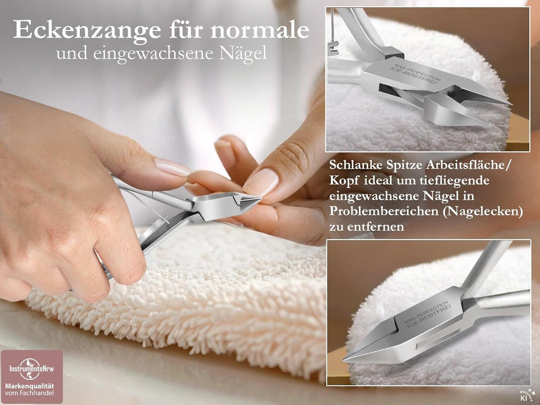 Pediküre Nagelzange Kopfschneider Eckenzange Nagelhautzange Set inkl. 2, Pediküre Set, 5-teilig