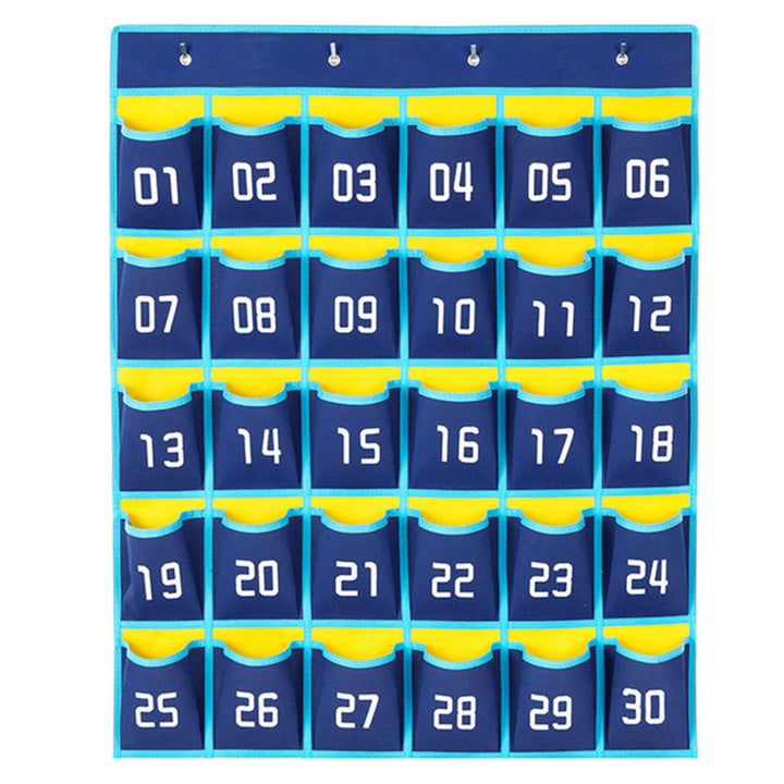 Nummerierte Aufbewahrungstasche für Klassenzimmer, 30 Nummerierte Taschen, Mobile Phone Storage Bag,