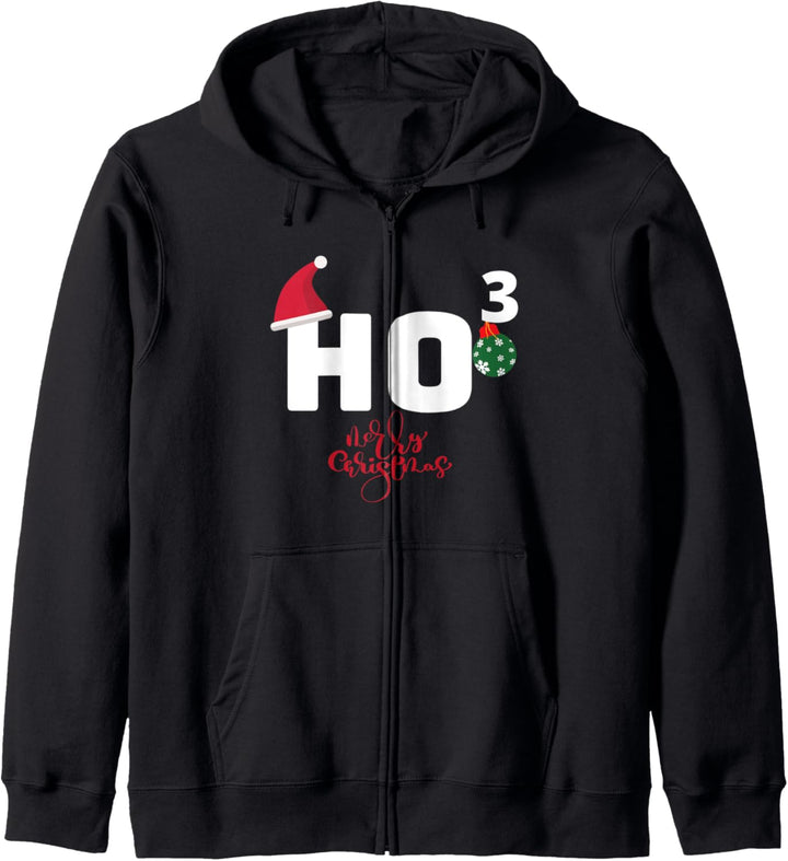 Ho Ho Ho Merry Christmas Ho3 Weihnachten Kapuzenjacke