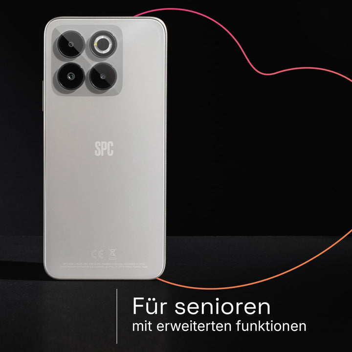 SPC Zeus 2 Elite – Smartphone Senior mit 6,7-Zoll-Display und 128GB | Triple cam 50MP, NFC und Schne