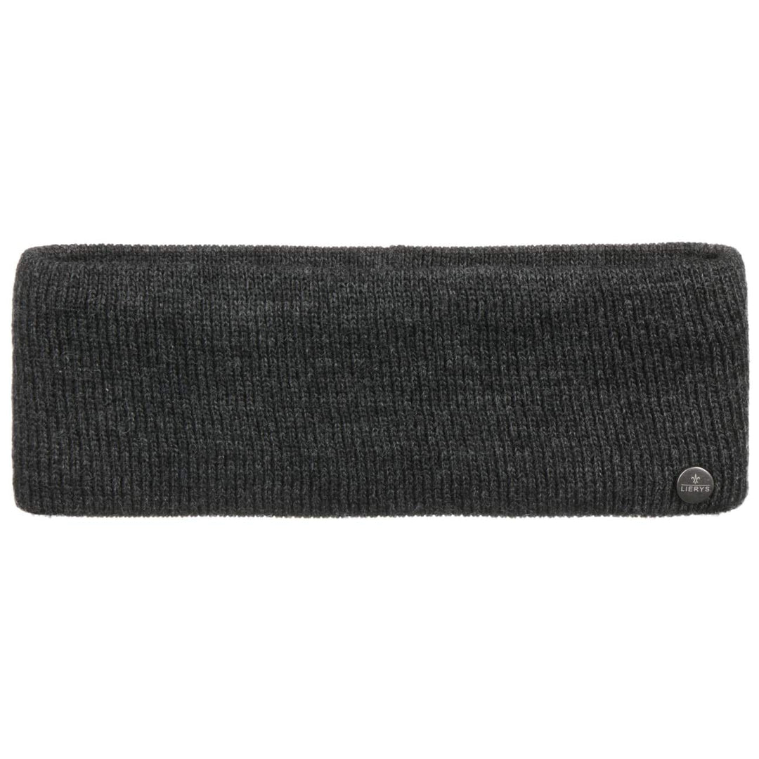 LIERYS Mono Stirnband Damen/Herren 8 cm breit - Made in Germany - dreilagiges Strickband gefüttert m