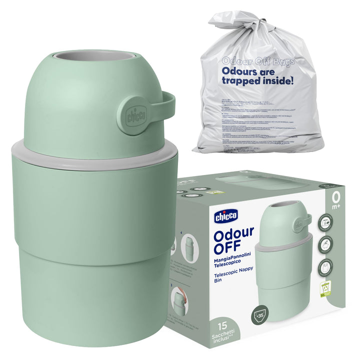 Chicco Teleskop-Windeleimer, Geräumig und Praktisch, Kompaktes Design, Kompatibel mit Chicco Odour O