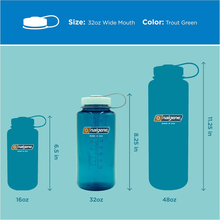 Nalgene WH Sustain Trinkflaschen Trout 1 L Trout Wasserflasche, Trout Wasserflasche