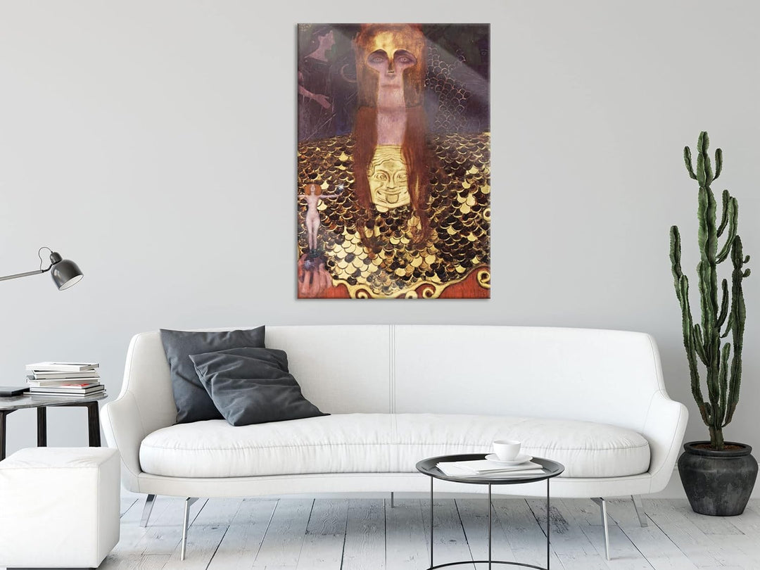 Pixxprint Glasbild | Wandbild aus Echtglas | Caspar David Friedrich - Wanderer über dem Nebelmeer |