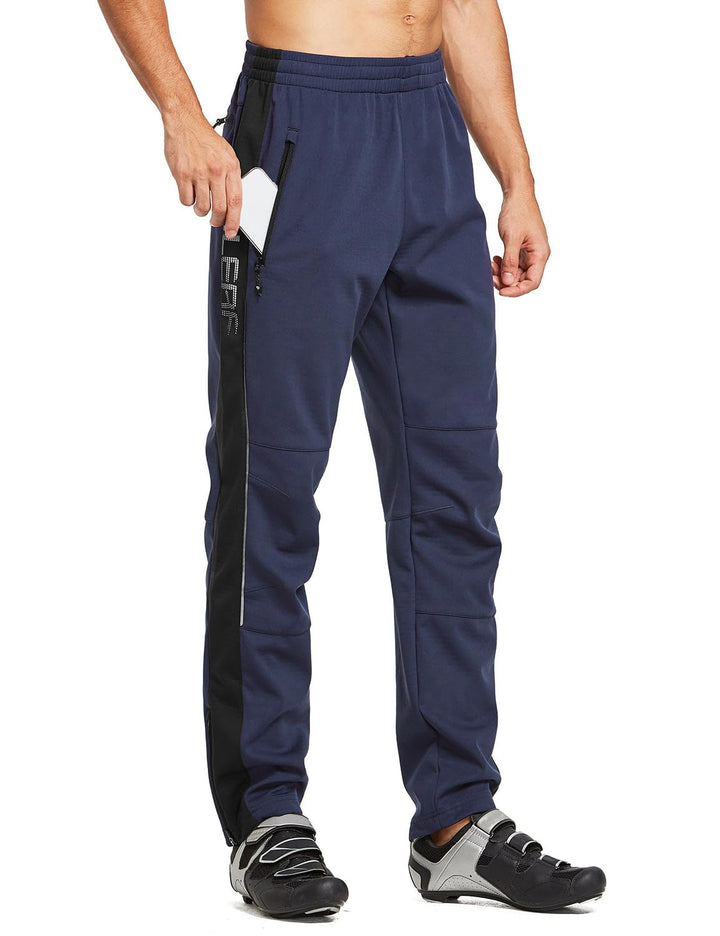 baleaf Fahrradhose für Herren, mit Fleece gefüttert, wasserdicht, Winddicht, Wanderhose, isoliert, O
